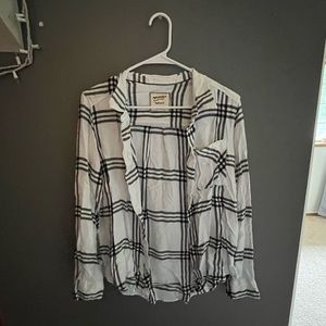 White and black flannel